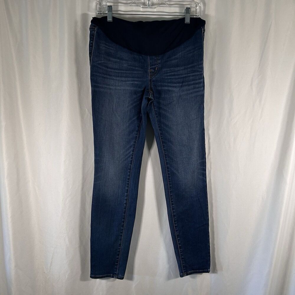 Madewell Maternity Jeans Women's 27 Medium Wash Blue Denim Skinny Pull On